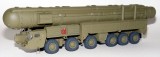 Transporter/Launcher RSD 10 Pioneer (SS-20 Saber) ballistic missile with a nuclear warhead